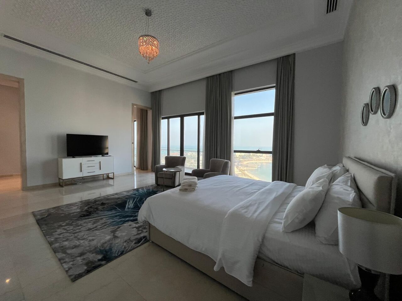 Manama, Apartments, Flats, Houses & Villas, BHD 650000/month,  Furnished,  5 BR,  Ultra-Luxury Sky Villa For Rent Or Sale In Reef Island, Bahrain