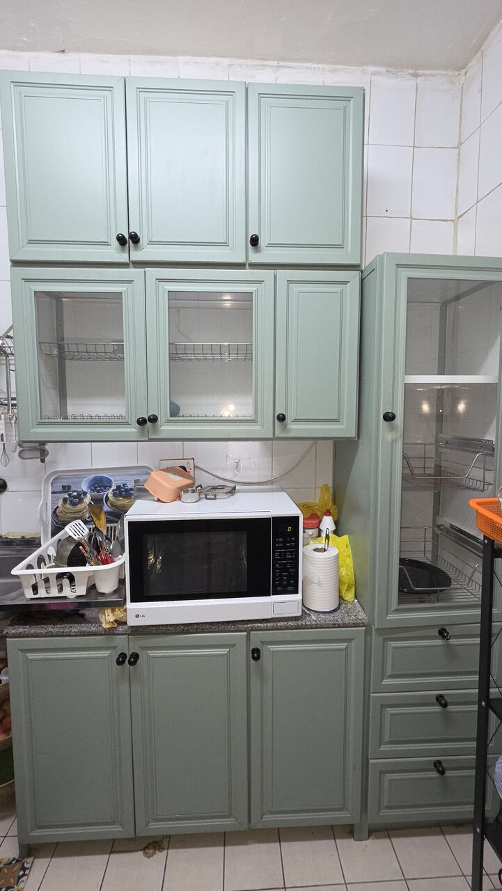 Riyadh, Furniture, SAR 749,  Kitchen Furniture: Pastel Green Cabinets