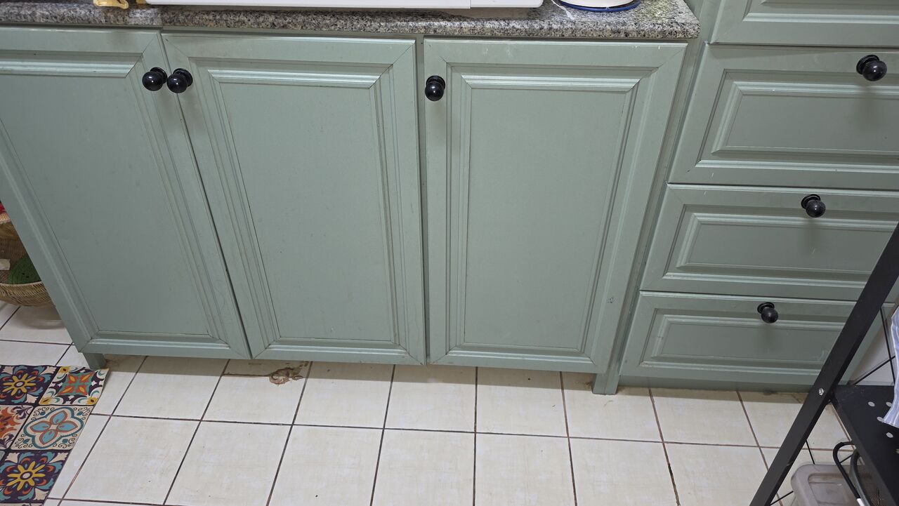 Riyadh, Furniture, SAR 749,  Kitchen Furniture: Pastel Green Cabinets