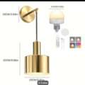SAR 95,  Set Of 2 Wireless Light Sconces Gold Colour