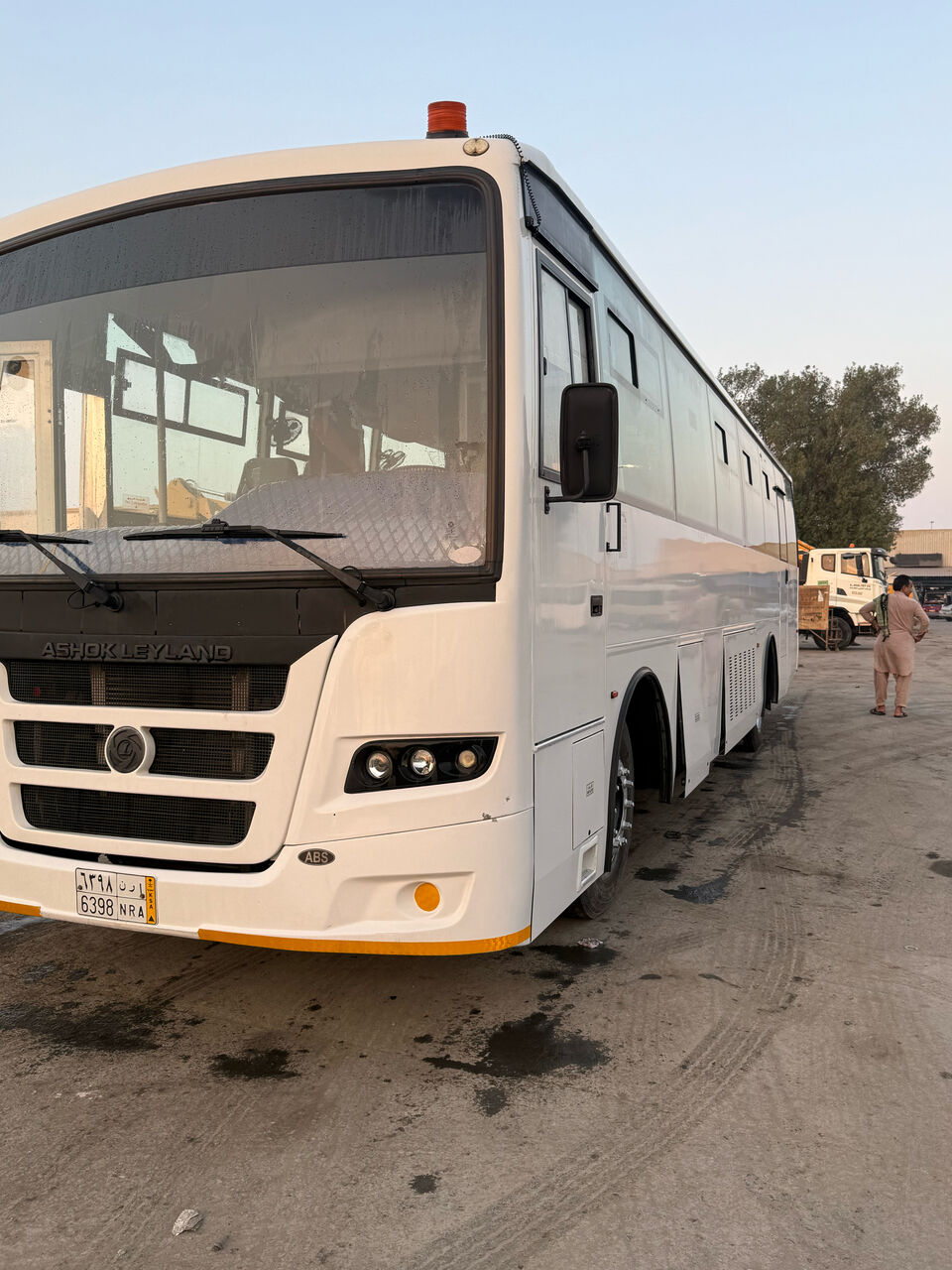 Jubail, Equipment Rental, High-Capacity Transport: 2023 Ashok Leyland 66-Seater Bus For Rent