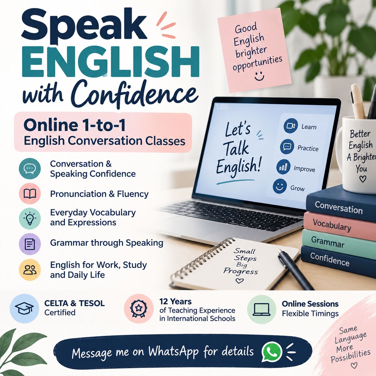 Riyadh, Education, Online English Conversation Classes | CELTA Certified Female Teacher