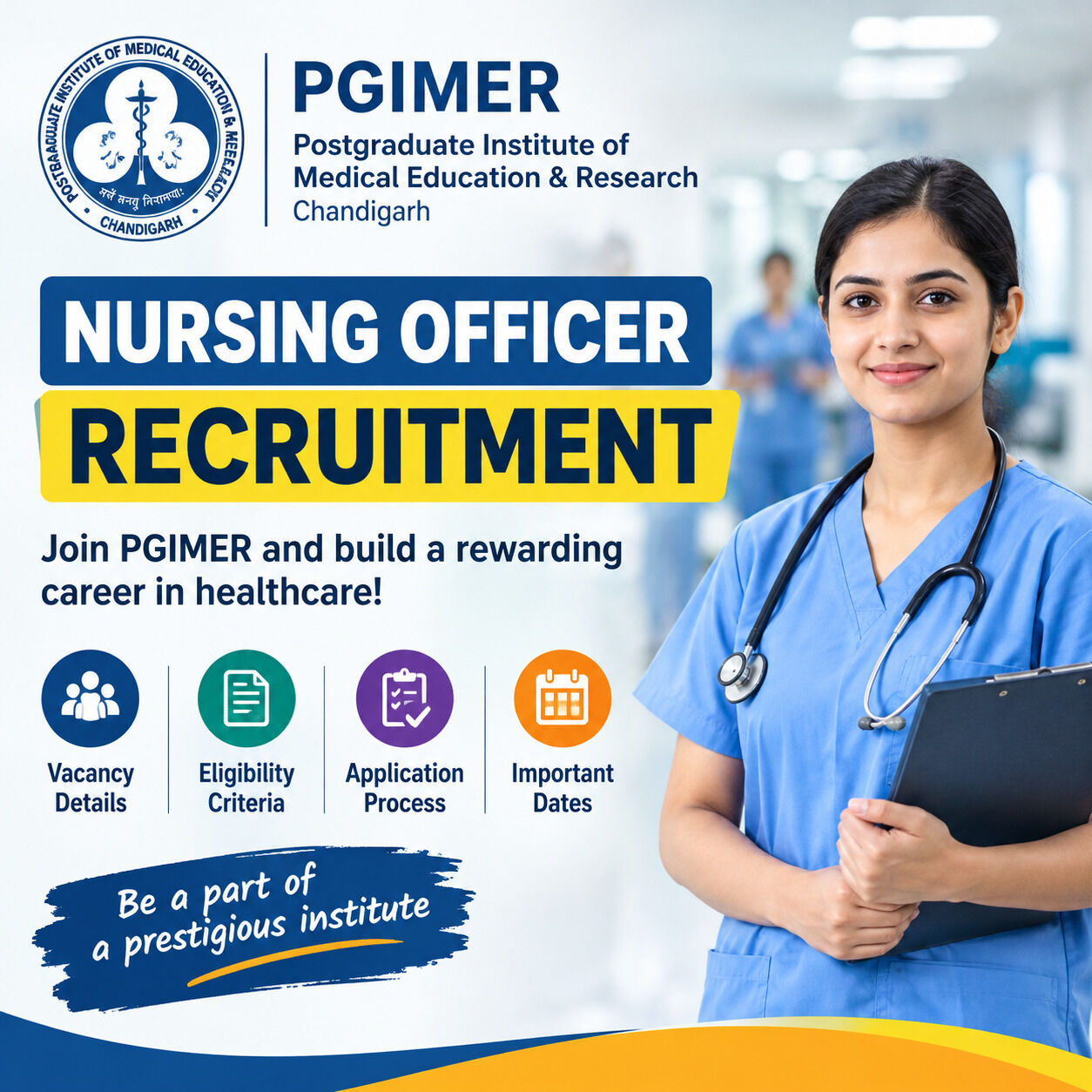 Mumbai, Education, PGIMER Nursing Officer Recruitment 2026 &ndash; Apply & Prepare With Taza Quiz