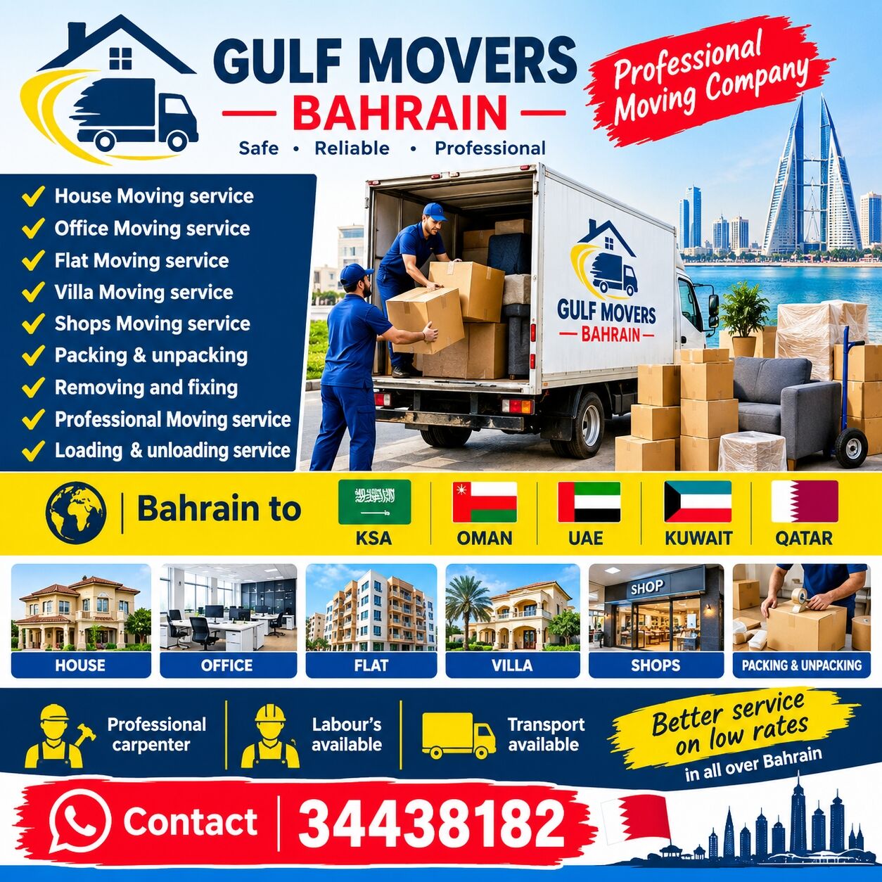 Al Seef, Labor/Moving, House Movers Service