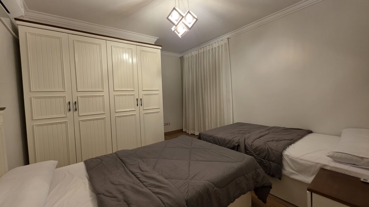 NEW Cairo, Apartments, Flats, Houses & Villas, EGP 50/month,  Furnished,  2 BR,  128 Sq. Meter,  Fully Furnished Apartment For Rent |  New Cairo Ground-floor Apartment With Garden.