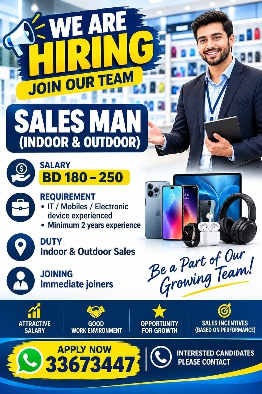Manama, Jobs, Sales Executives