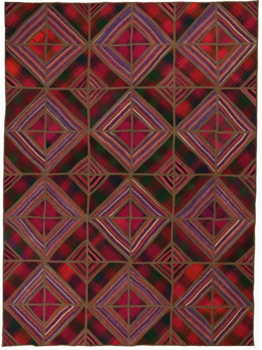 New York, Furniture, USD 380,  5x7 Patchwork Persian Kilim Area Rug In DFW TX