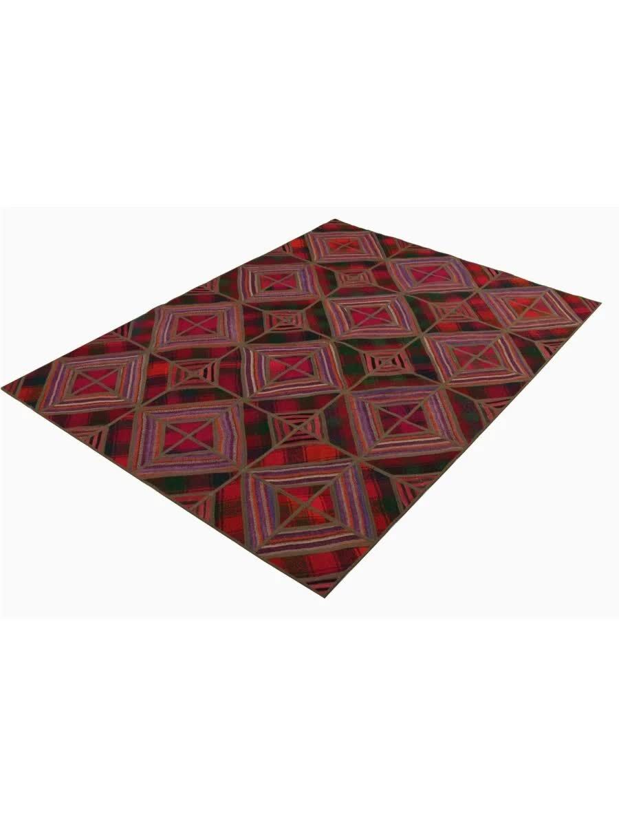 New York, Furniture, USD 380,  5x7 Patchwork Persian Kilim Area Rug In DFW TX