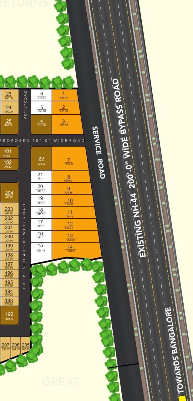 Hyderabad, Real Estate For Sale, INR 17000,  311 Sq. Yard,  Open Plot For Sale In Highway Facing Venture @ Shadnagar.