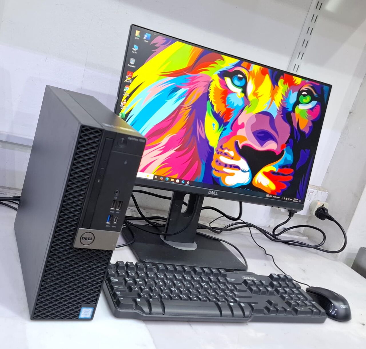 Manama, Computers, BHD 128,  Special Offer DELL Core I7 7th Gen Computer Set + DELL 24" IPS FHD Monitor - 16GB DDR4 RAM