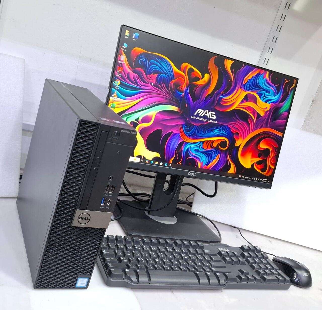 Isa Town, Computers, BHD 128,  Special Offer DELL Core I7 7th Gen Computer Set + DELL 24" IPS FHD Monitor - 16GB DDR4 RAM