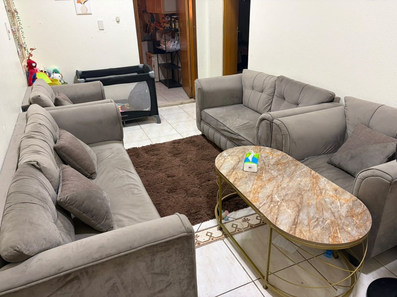 Khobar, Furniture, SAR 550,  7 Seater Sofa Set Urgent Sale