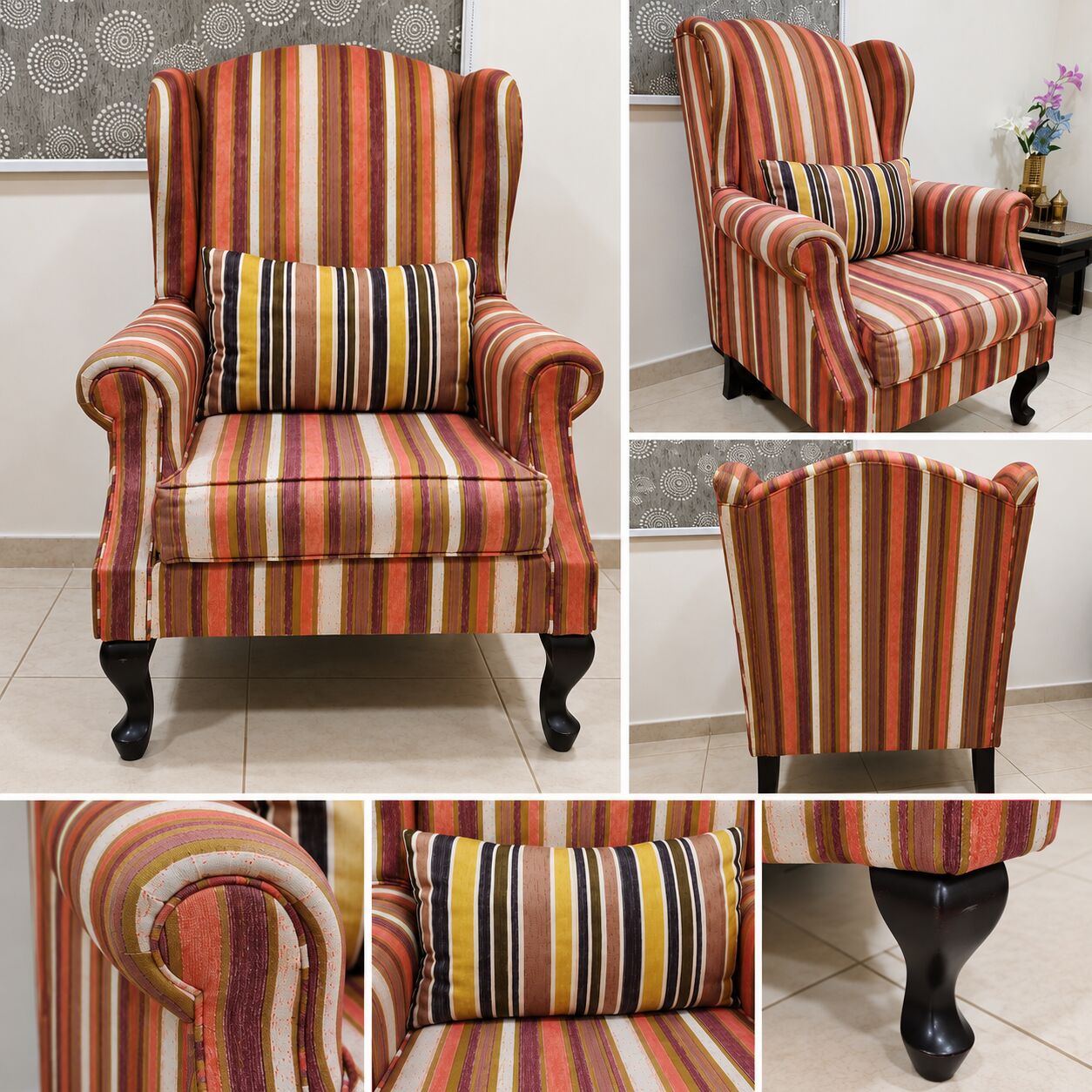 Dammam, Furniture, SAR 100,  Wingback Armchair - Single Seater Sofa