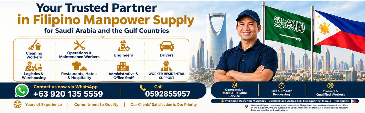 Riyadh, Manpower, Looking For Filipino Manpower For Your Business In Saudi Arabia