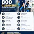 MANPOWER REQUIREMENT &ndash; 800 CLEANERS