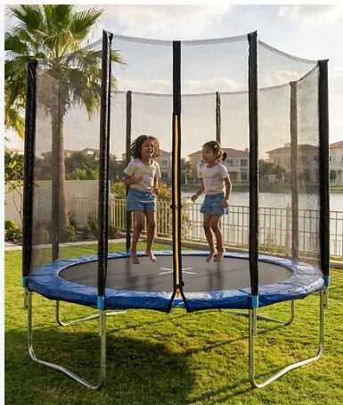 Al Malaz, Baby & Kid Stuff, SAR 295,  2.4M Outdoor/Indoor Trampoline &ndash; Fun, Fitness & Safe Family Play!
