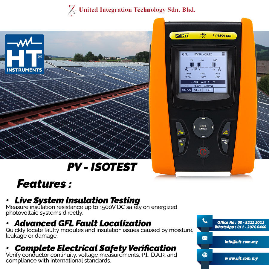 Kuala Lumpur, Tools, PV-ISOTEST Advanced Photovoltaic Testing Solution