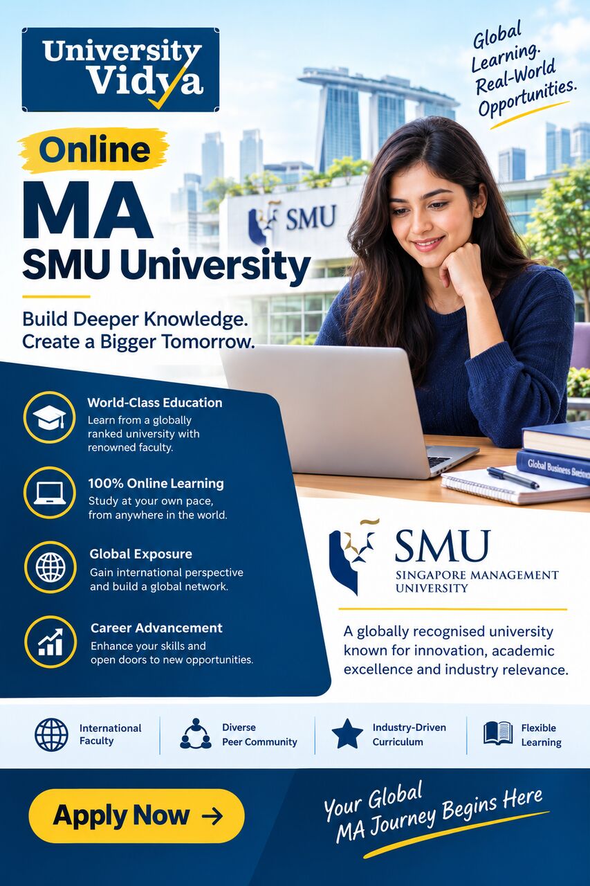 Mumbai, Education, Online MA SMU University For Flexible Higher Education And Career Growth