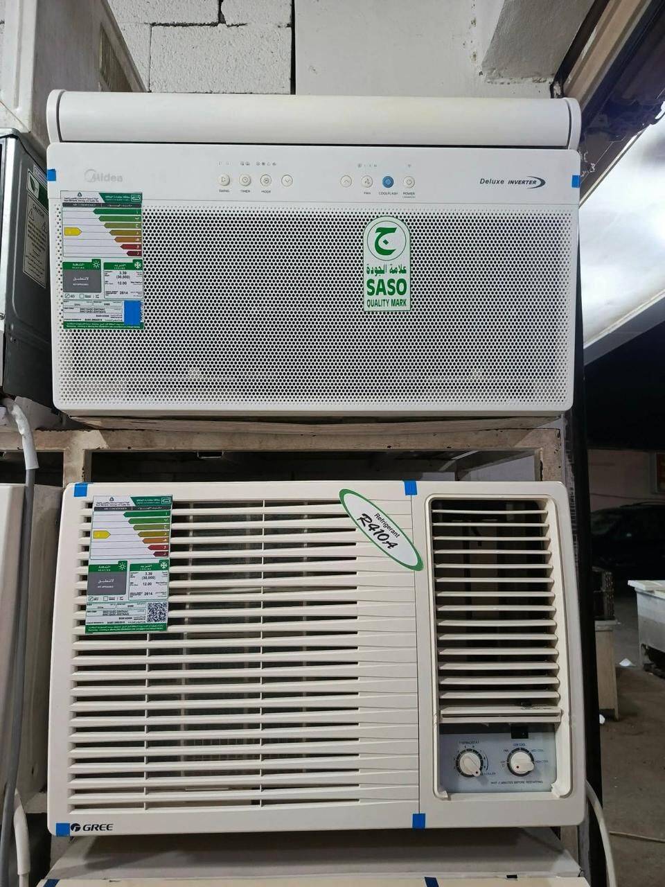 Al Marwah, Household Items, SAR 1,  For Sale, Used, Clean, Almost New Window Air Conditioners, With Warranty, With Delivery