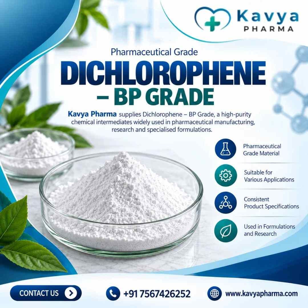 Ahmedabad, Health & Beauty Items, Dichlorophene BP Grade | Kavya Pharma