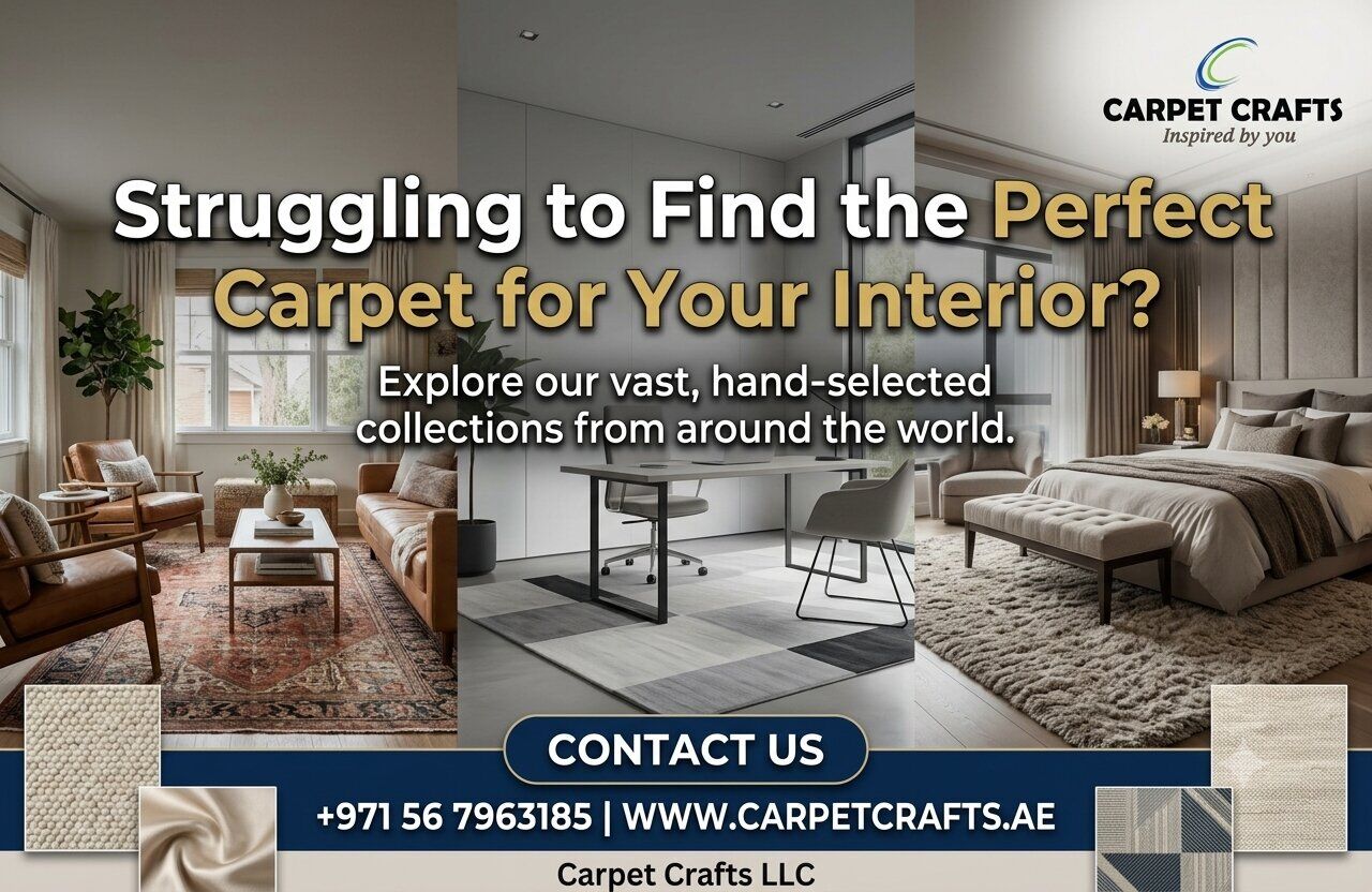Dubai, Household, Struggling To Find The Perfect Carpet For Your Interior? | Carpet Crafts LLC