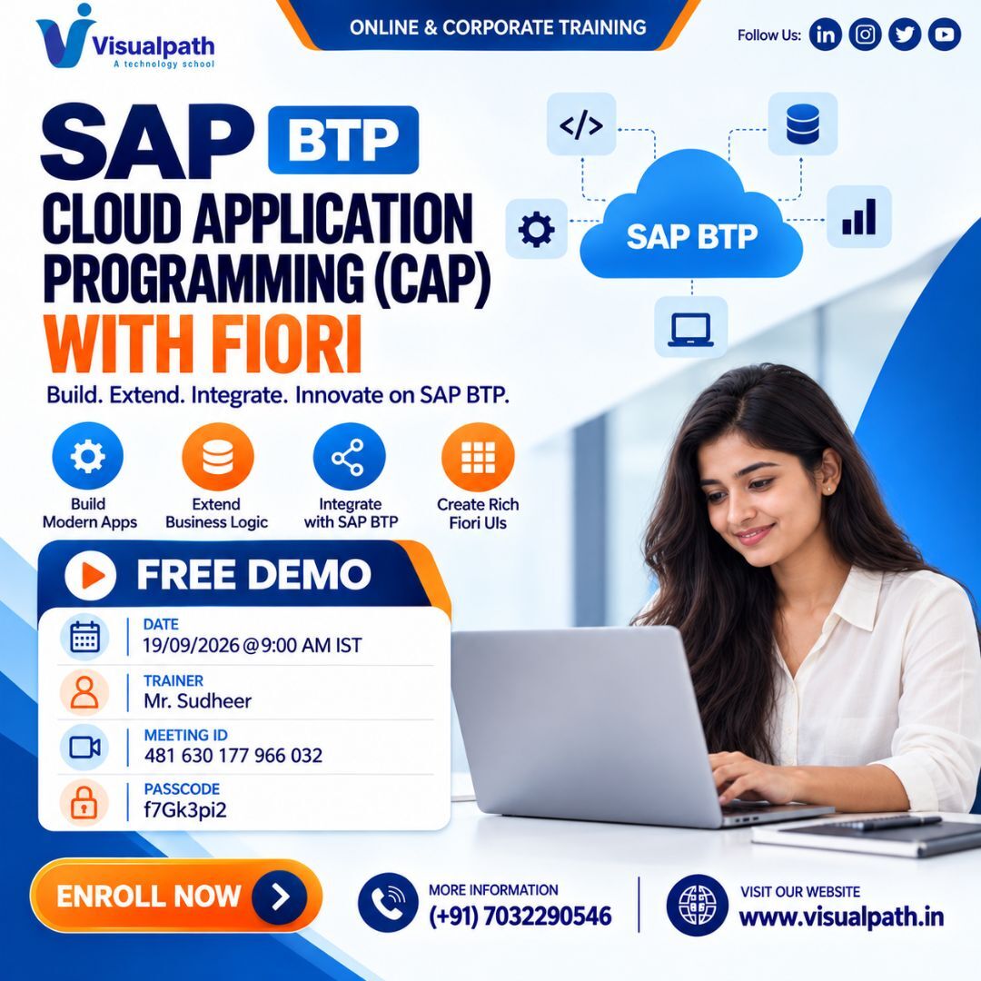 Hyderabad, Education, SAP BTP CAP With Fiori Free Demo By Industry Experts