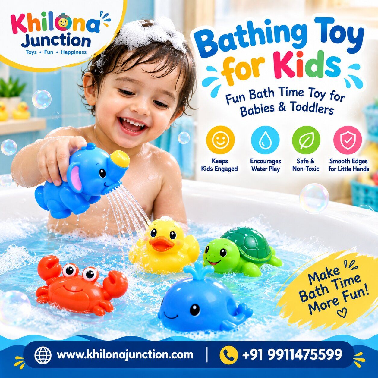 New Delhi, Toys & Games, INR 313,  Bathing Toy For Kids | Fun Bath Time Toy For Babies & Toddlers