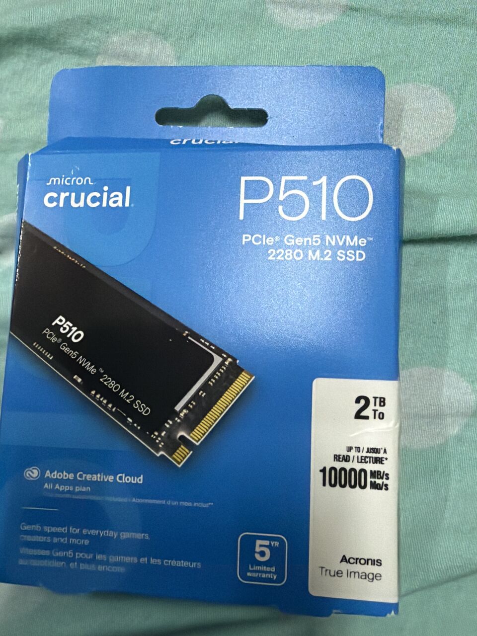 Jeddah, Computers, SAR 1400,  Crucial P510 Gen5 NVMe M.2 SSD