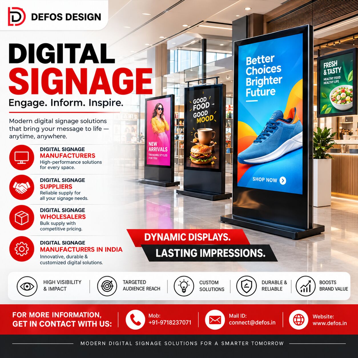 Gurugram, Wholesale Products, Digital Signage Solutions For Modern Business Branding