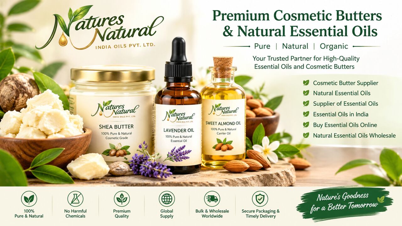 Ghaziabad, Health & Beauty Items, Essential Oils In India &ndash; Natural Essential Oils & Cosmetic Butter Supplier
