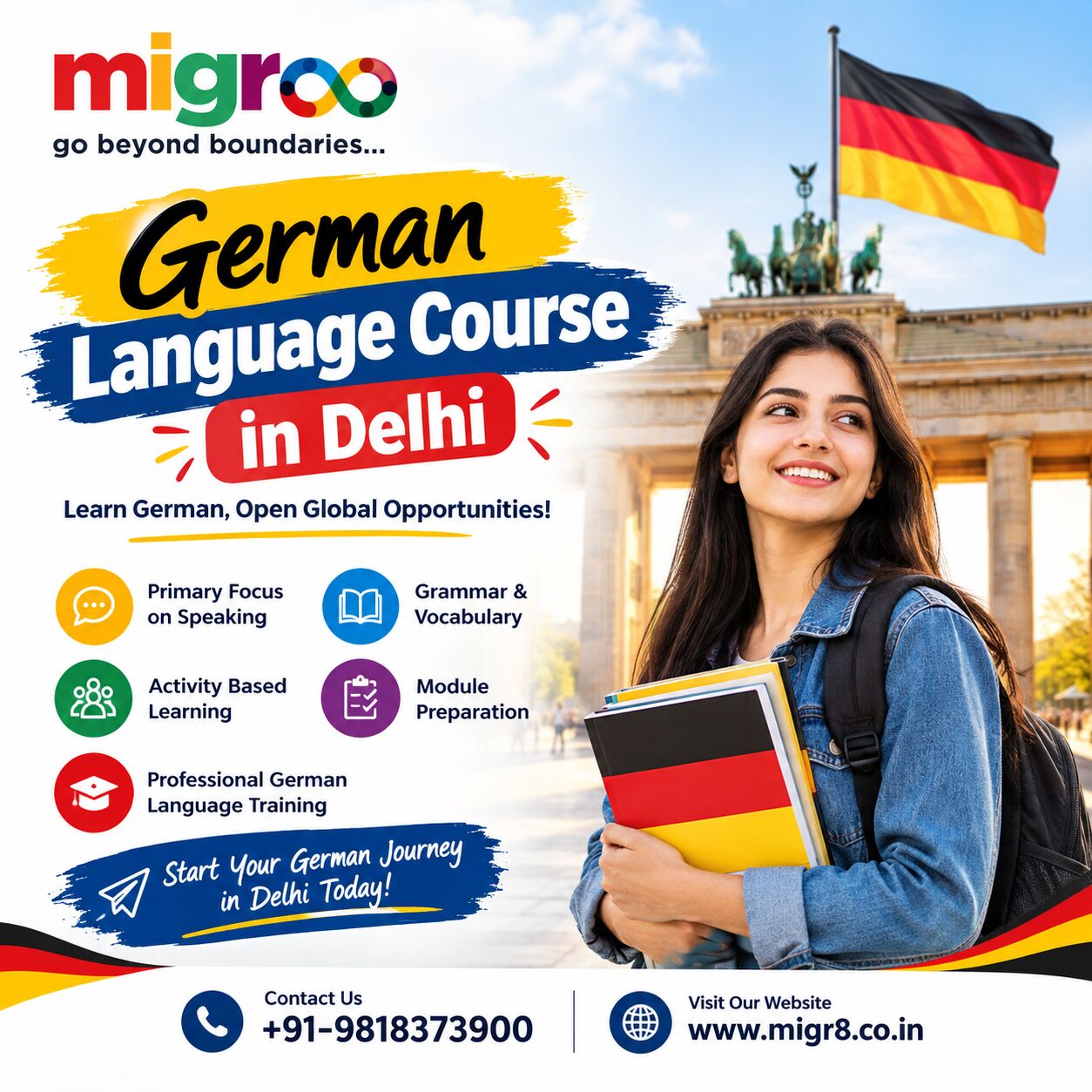 Rohini, Free Items, German Language Course In Delhi