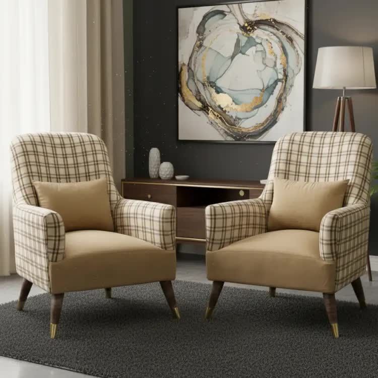 Chandigarh, Furniture, INR 26000,  Burberry Chair With Cushions &ndash; Elegant Comfort For Modern Interiors