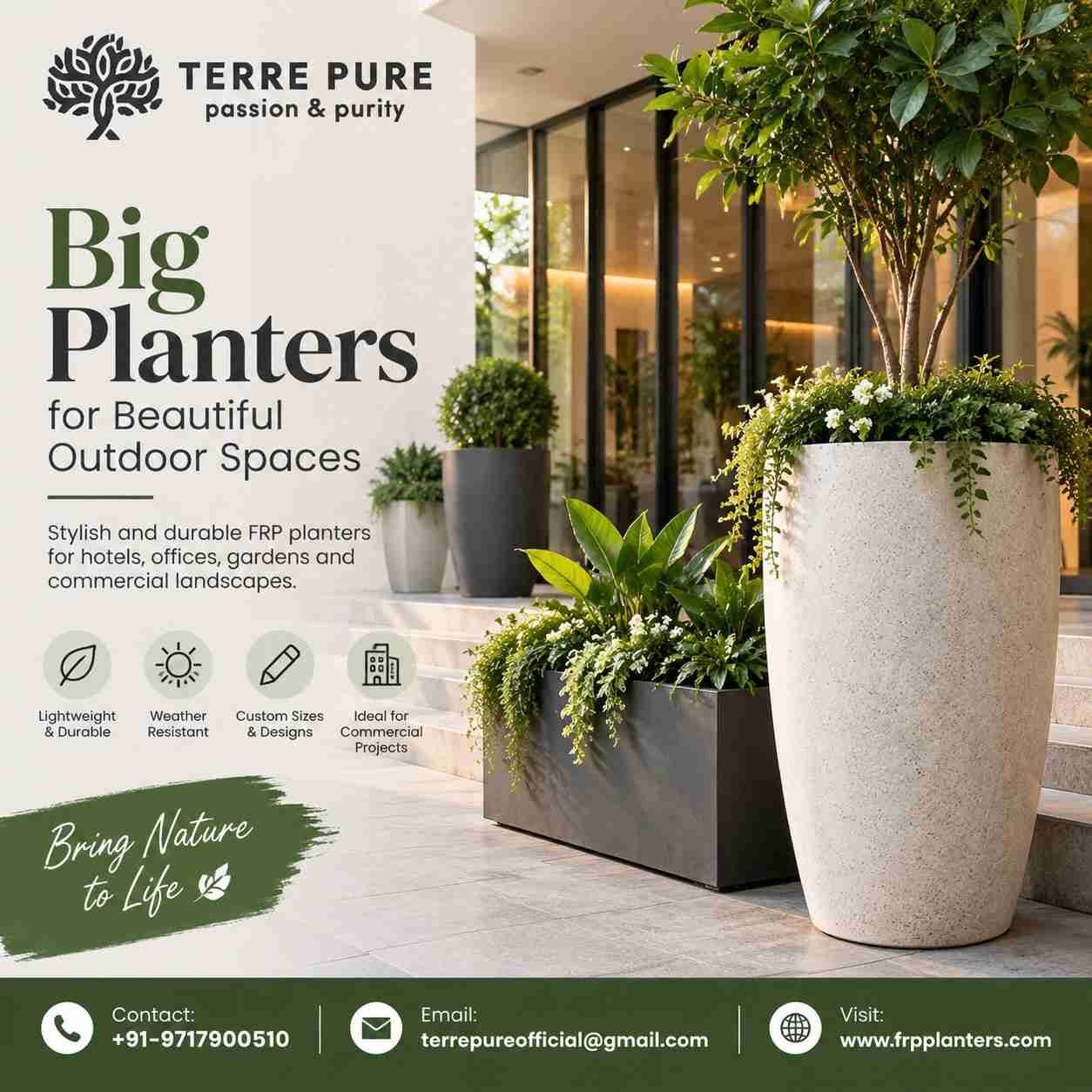 Greater Noida, Farm & Garden, Custom Big Planters For Landscape Designers And Builders