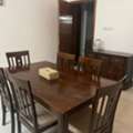 SAR 1,  Used Dining Table For Six With Sideboard