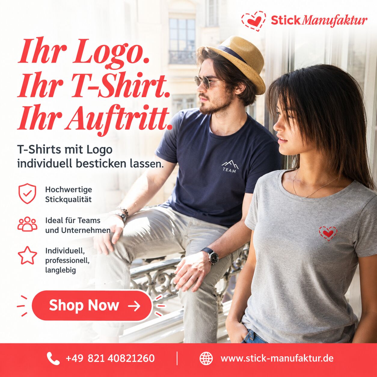 Berlin, Fashion & Design, Ihr Logo. Ihr T-Shirt. Ihr Wiedererkennungswert
