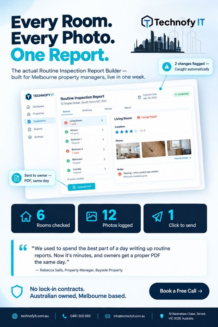 Melbourne, Real Estate, A Routine Inspection Report Builder Live In One Week