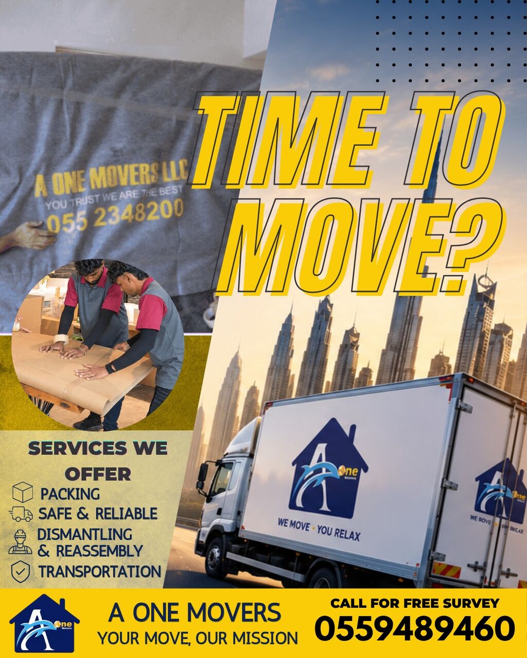 Dubai, Labor/Moving, Professional Movers And Packers In UAE &ndash; A One Movers