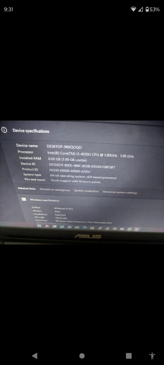 Jeddah, Computers, SAR 365,  Asus Touch Screen Laptop I3-8gb Ram ( 365 Riyal )