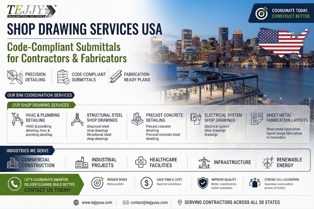 New York, Construction, Shop Drawing Services Code-Compliant Submittals For Contractors USA