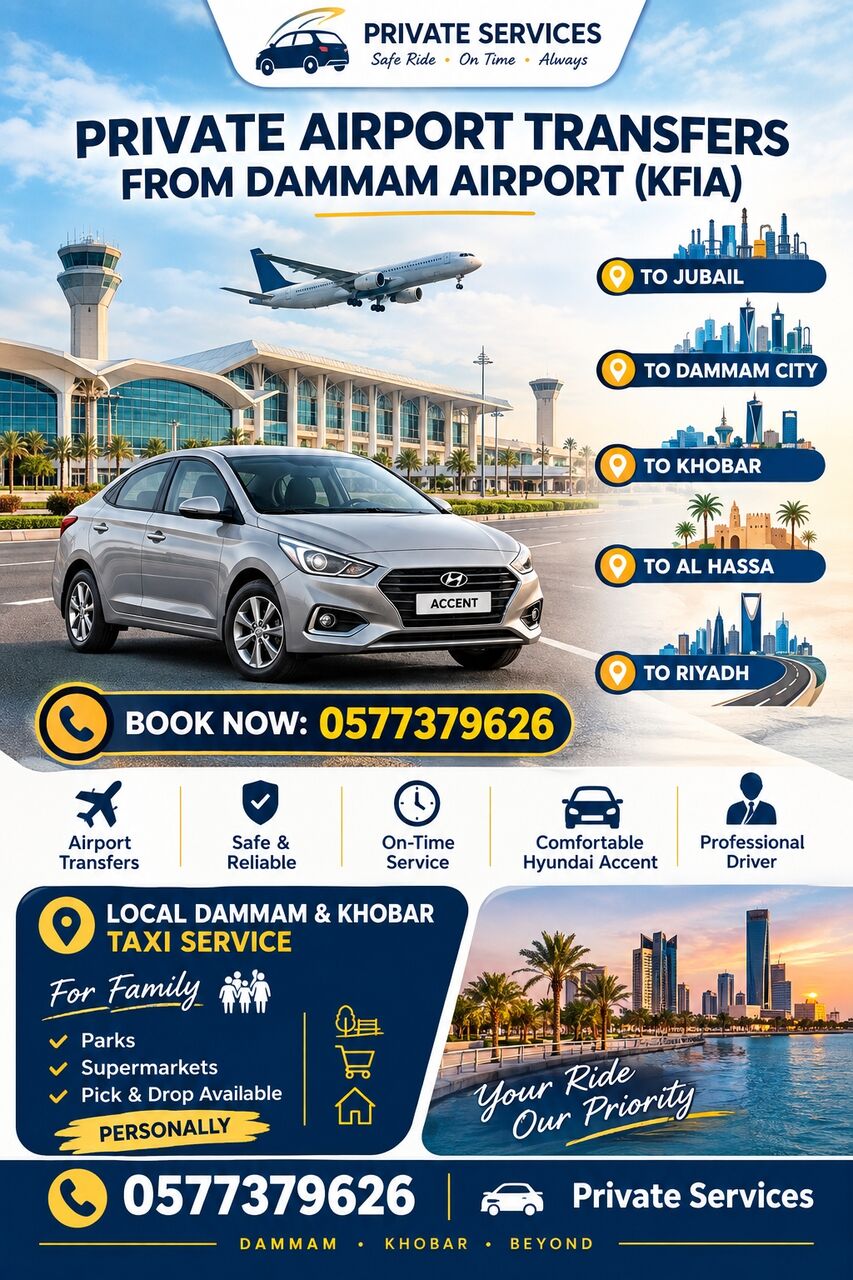 Dammam, Travel, Transport Services Available In Dammam To Airport
