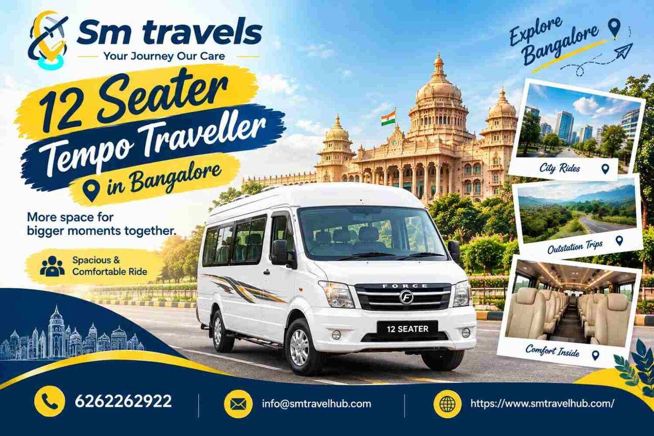 Bangalore, Travel, 12 Seater Tempo Traveller In Bangalore