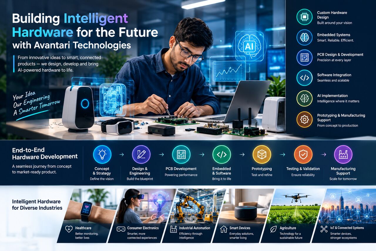 Hyderabad, Software Development, Build Connected, Intelligent Devices For Real-World Applications | Avantari Technologies