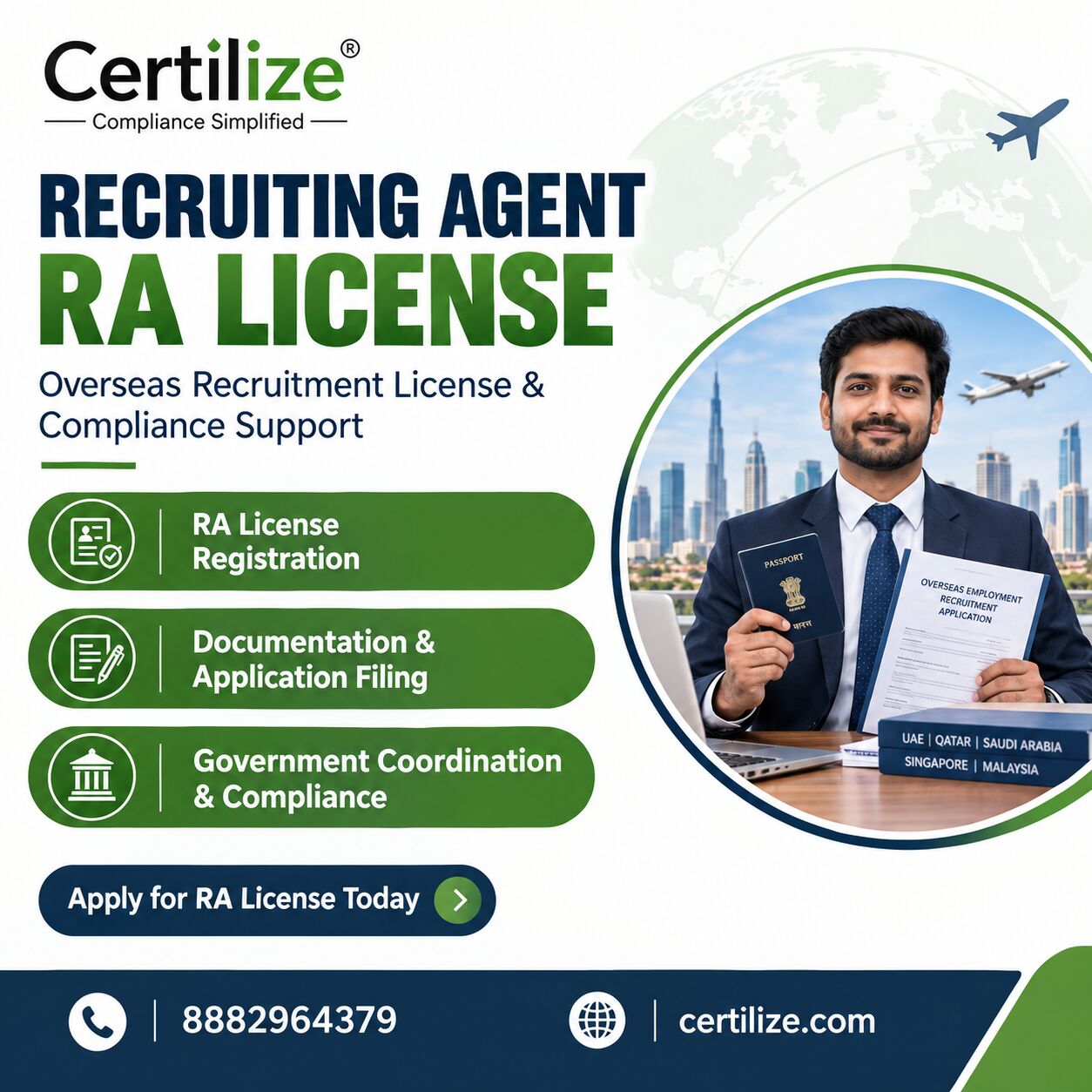 New Delhi, Businesses For Sale, Recruiting Agent RA License Services In India
