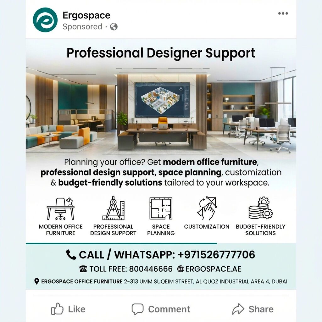 Dubai, Furniture, AED 5000,  Custom Office Furniture Solutions For Every Workspace  Ergospace