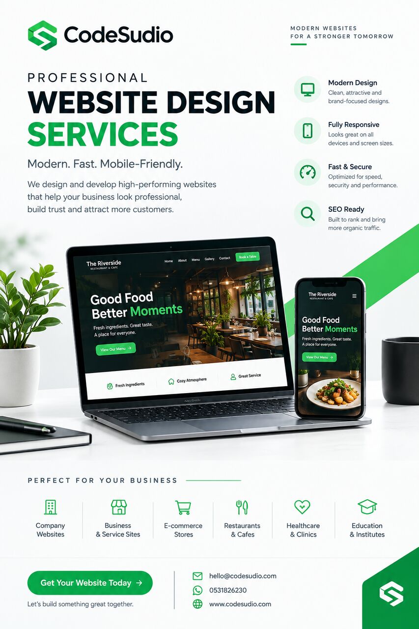 Jubail, Web Design & Development, Professional Web Design & Development &ndash; Jubail | Codesudio