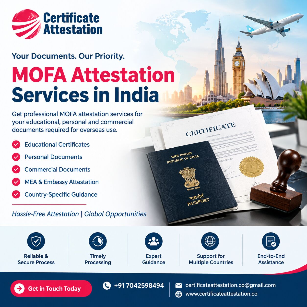 Mumbai, Immigration, MOFA Attestation Services In India