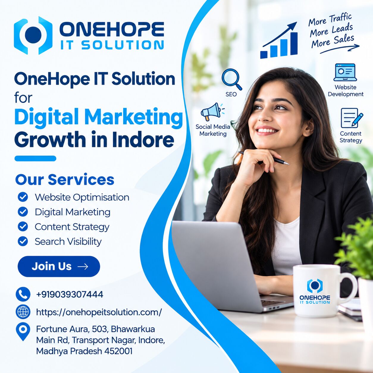 Indore, Marketing, OneHope IT Solution For Digital Marketing Growth In Indore