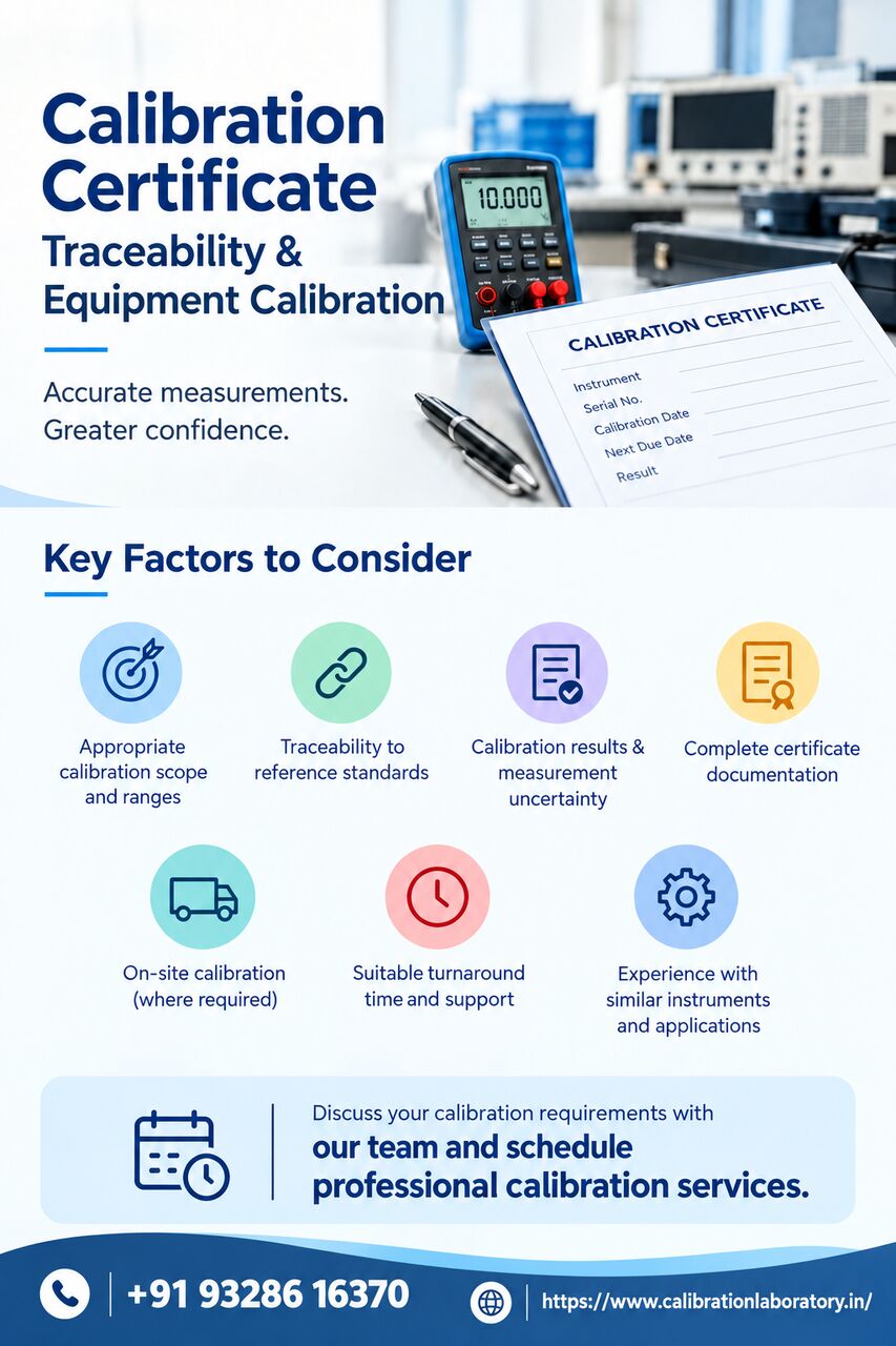 Ahmedabad, Business, Calibration Certificate, Traceability & Equipment Calibration