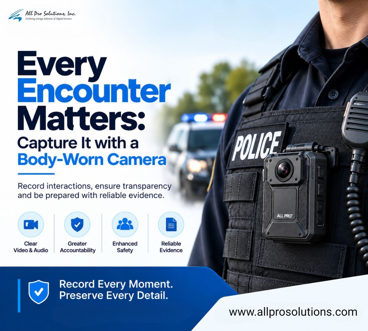 U.S. Virgin Islands, Industrial Machinery, USD 10000,  Every Encounter Matters: Capture It With A Body-Worn Camera