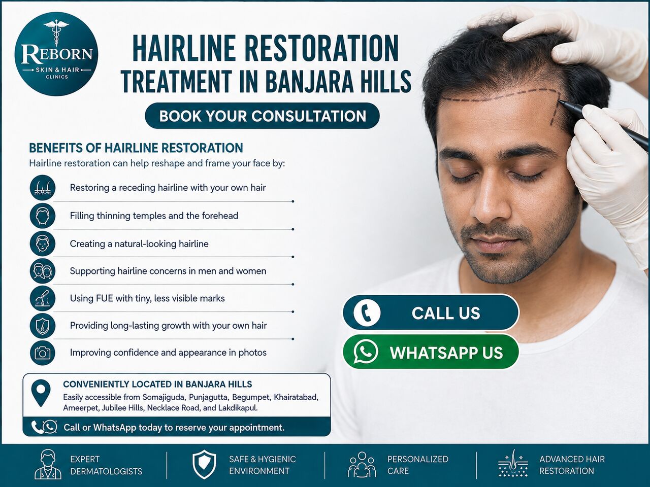 Hyderabad, Health & Beauty Items, INR 30000,  Considering Hairline Restoration Treatment In Banjara Hills?